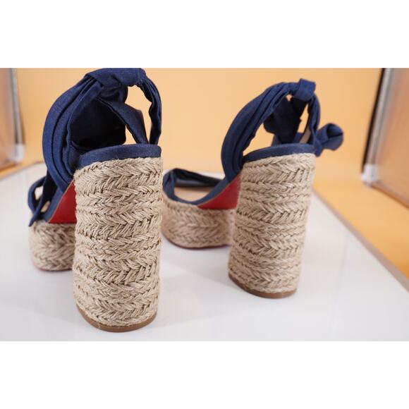 Christian Louboutin Mariza Du Desert 130 Platform Espadrille Sandal Size 41 11